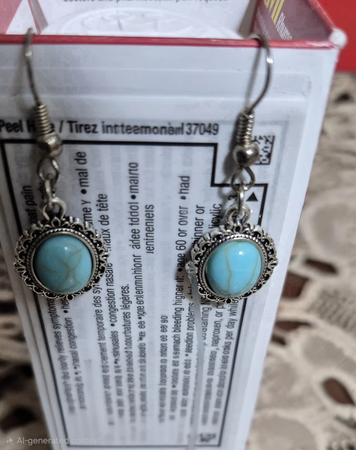 Turquoise Dangle Earrings - photo 3