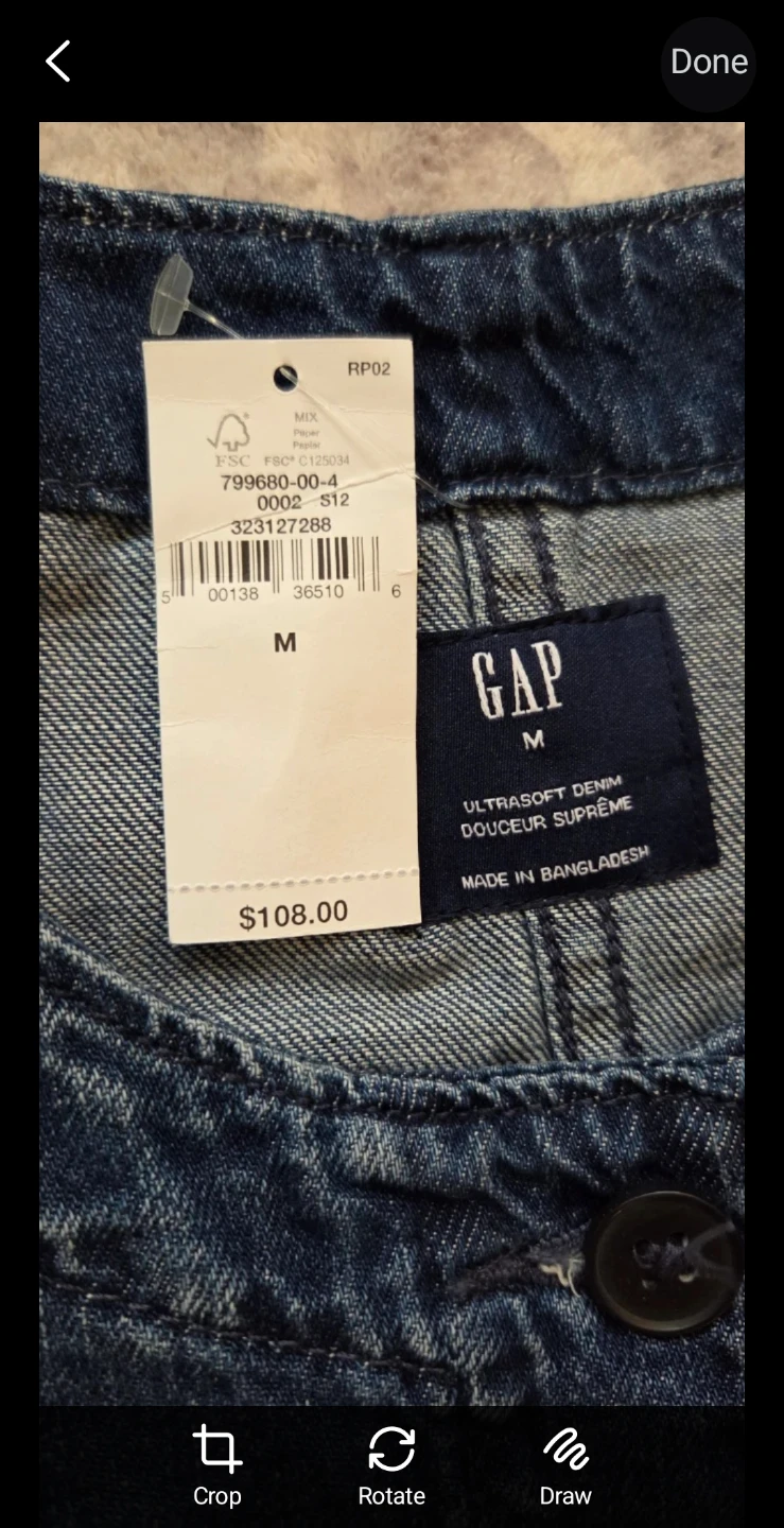 Gap Denim Vest - NWT - photo 3