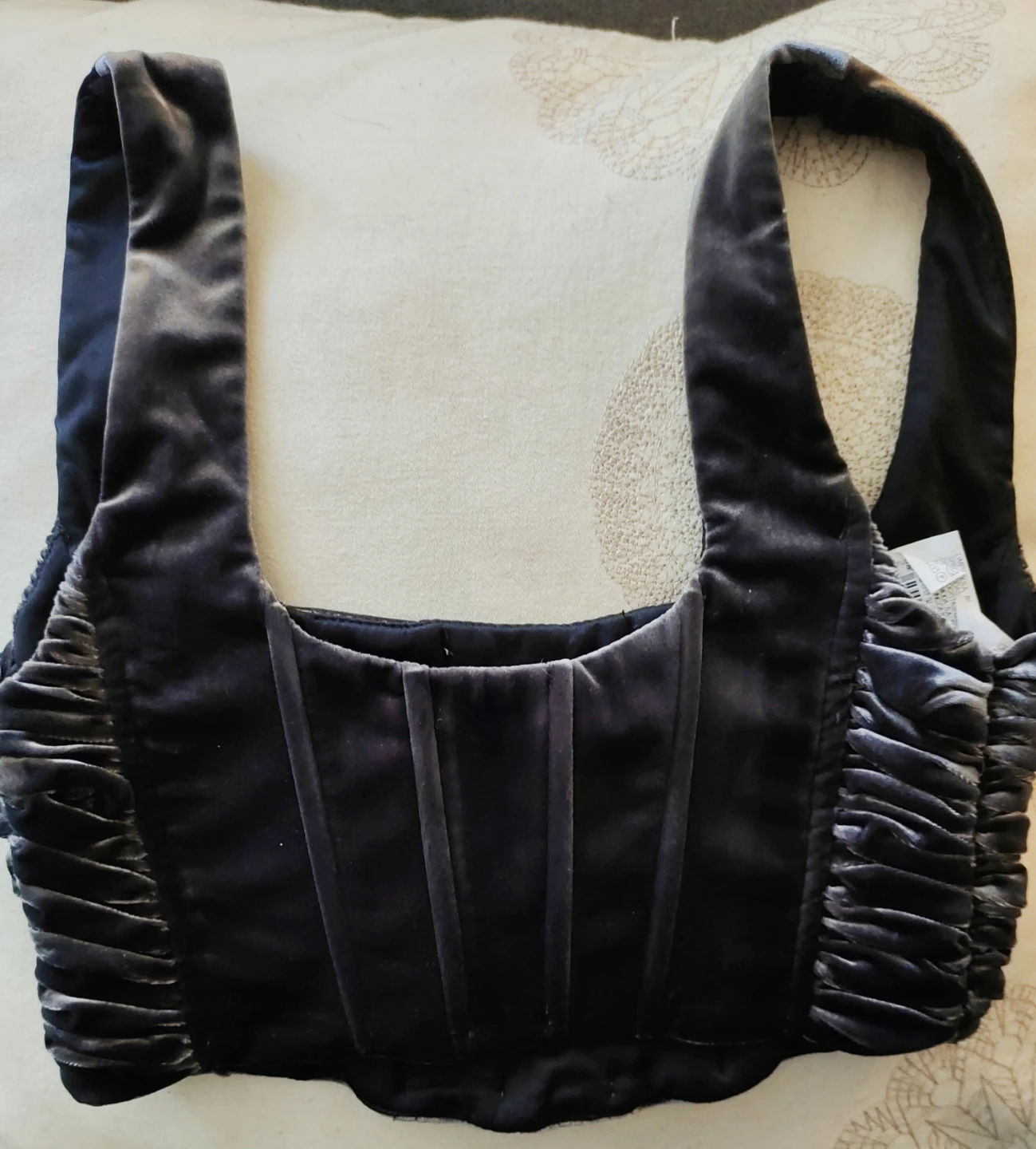 ZARA Velvet Corset Top - Size M - photo 2