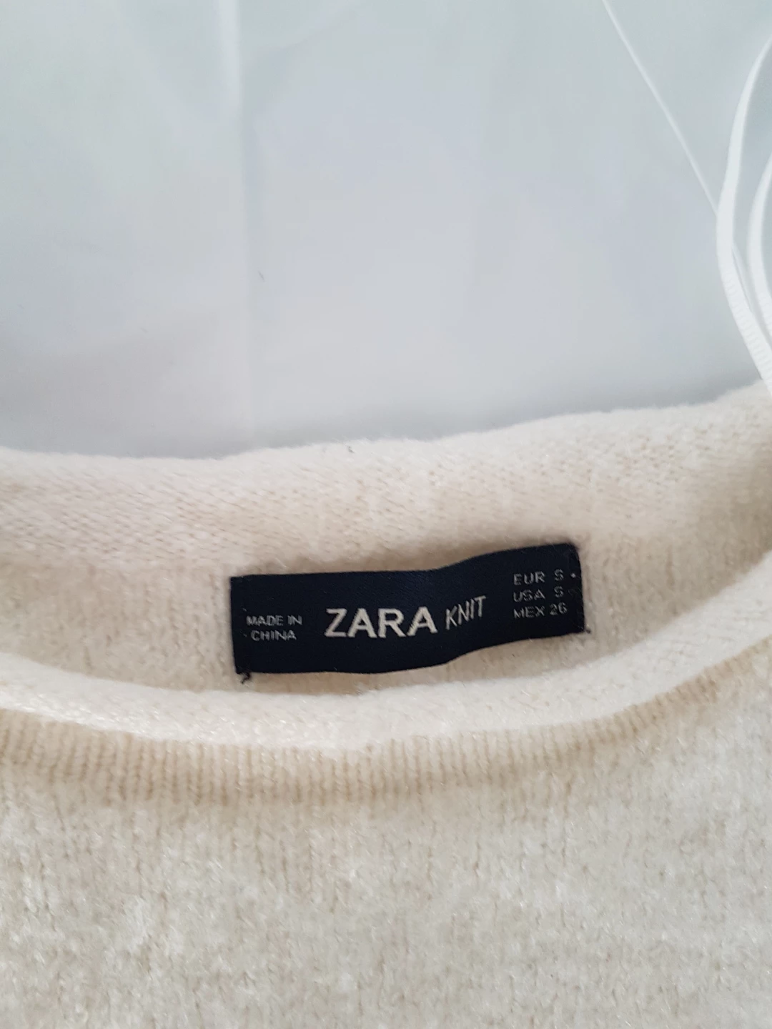 Zara Knit Cream Sweater Size S - photo 2