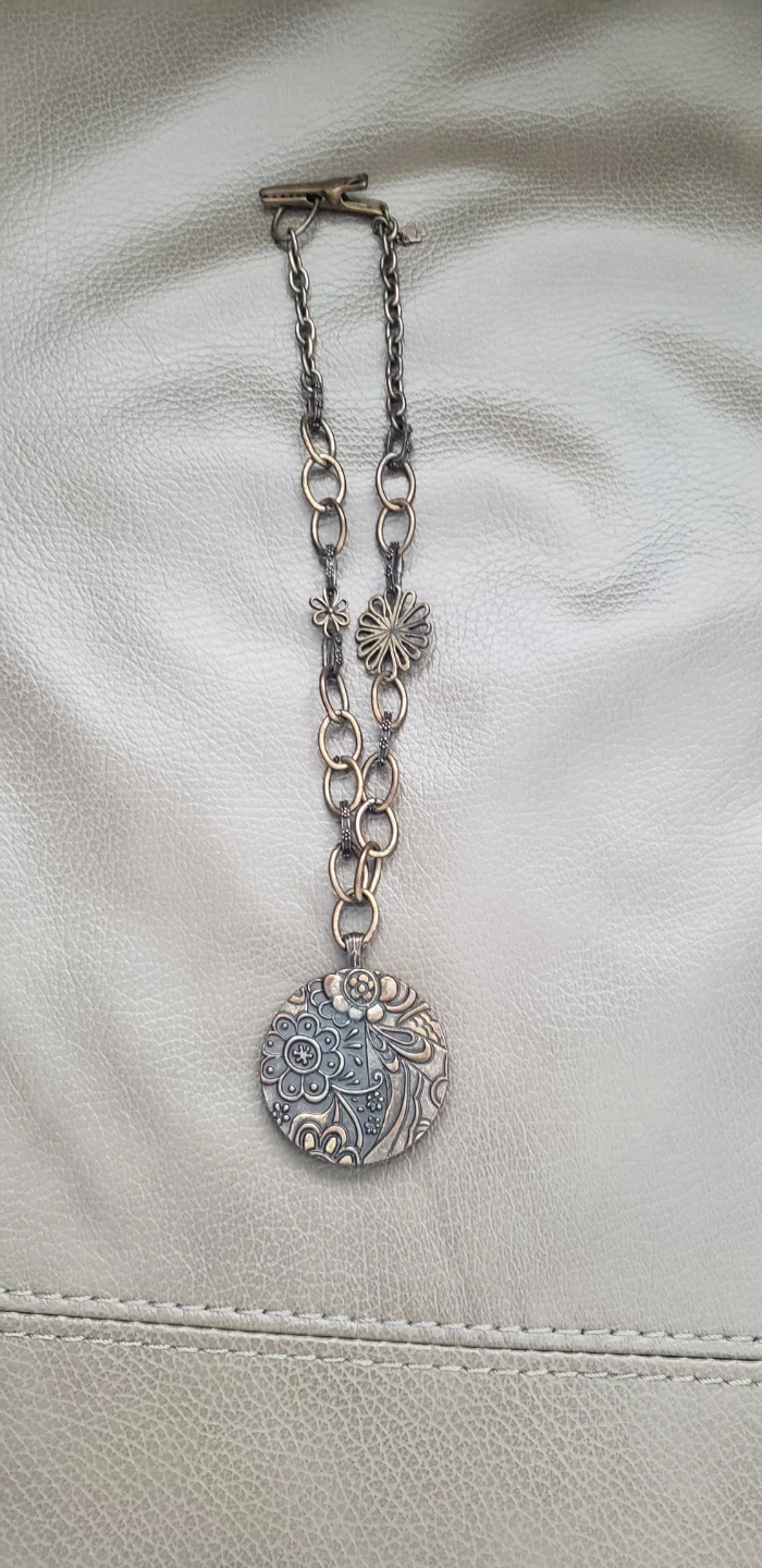 Retro lucky brand "lucky you" vintage necklace - photo 2