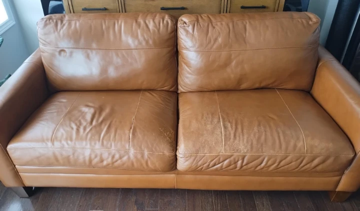 Brown Leather Sofa