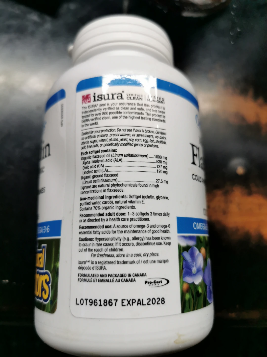 🏆 Natural Factors Flaxseed Oil Softgels - 180 Count - photo 2