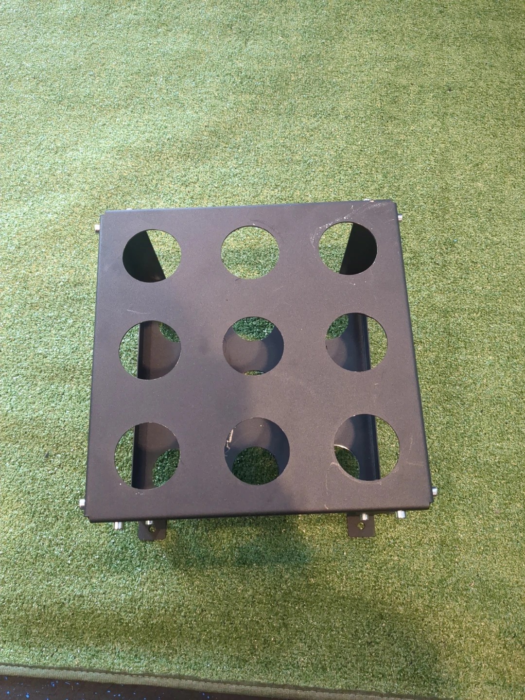 Black Metal Barbell Stand - 9 slots
