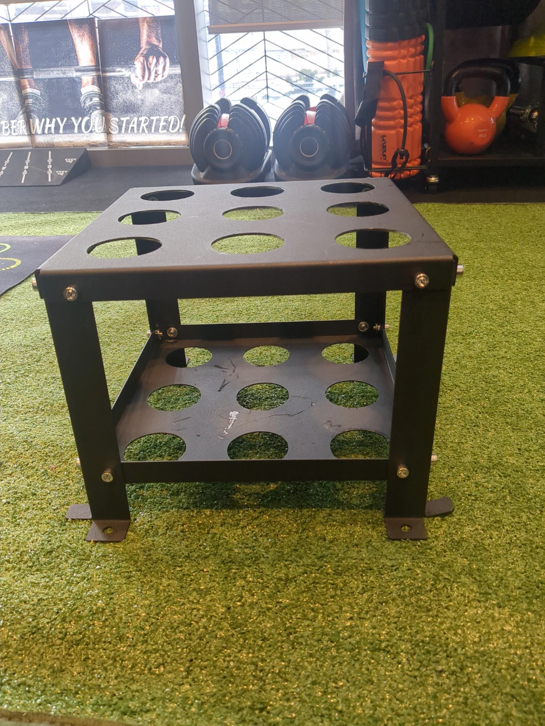 Black Metal Barbell Stand - 9 slots - photo 2