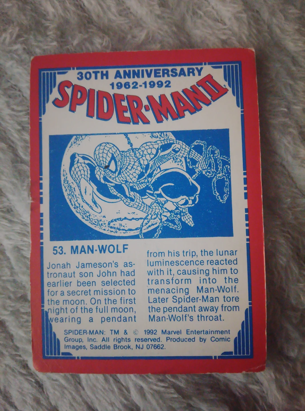 Spider-Man 30th Anniversary Trading Card - Man-Wolf