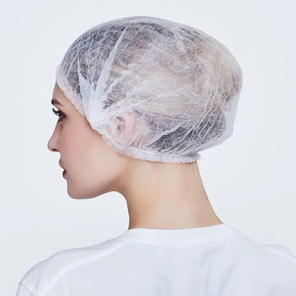 White Disposable Hair Net Caps - Pack of 100 - photo 3