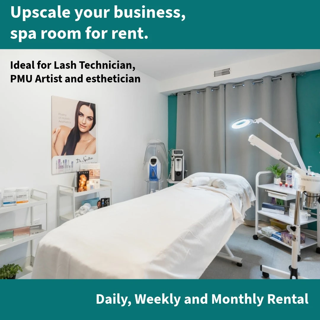 Spa room for rent - ideal for estheticians