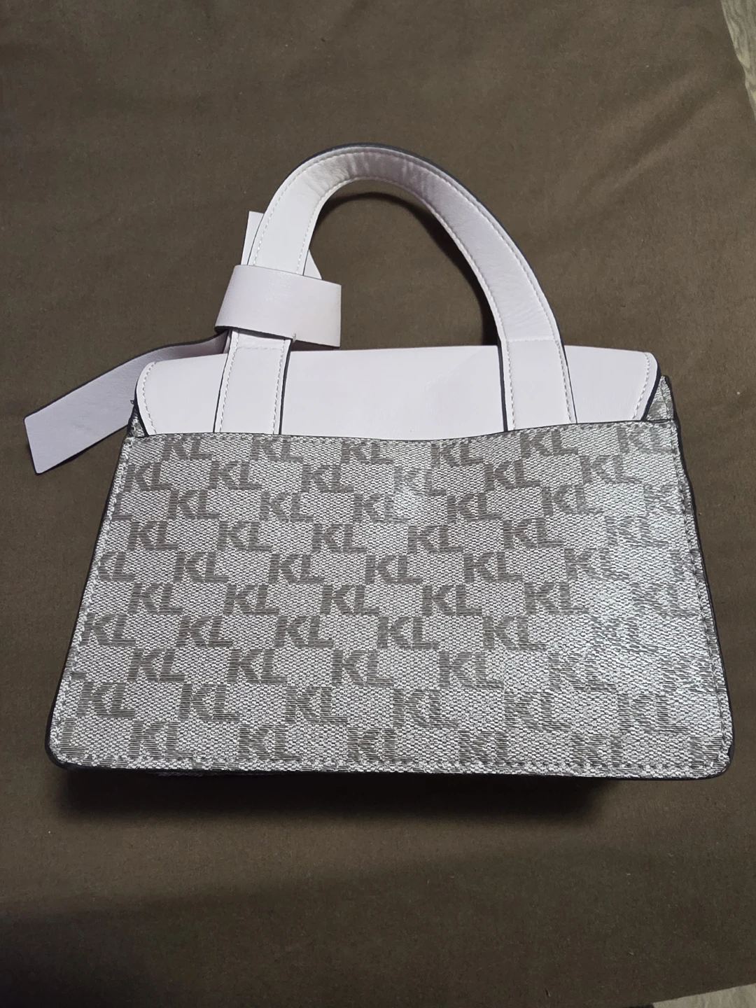 Karl Lagerfeld Pink & Grey Logo Shoulder Bag - photo 2