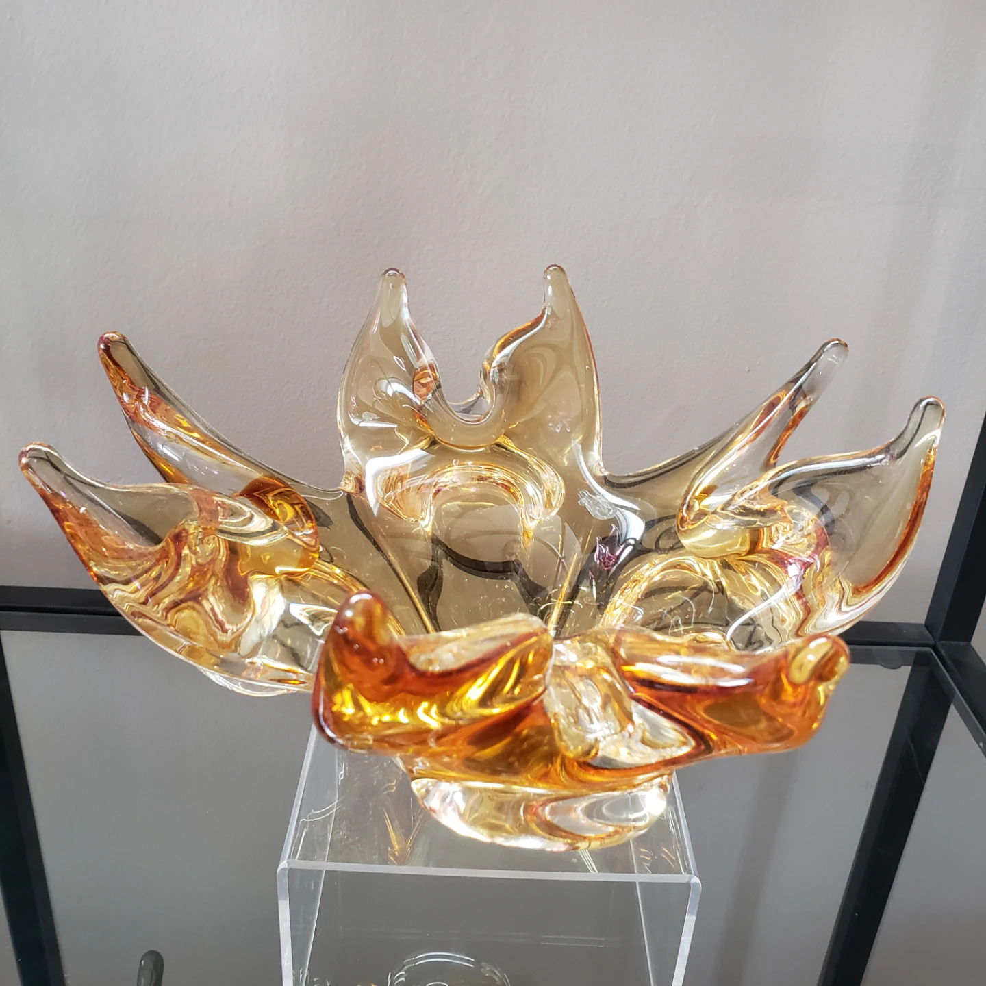 Amber Glass Starburst Bowl lorraine - photo 3