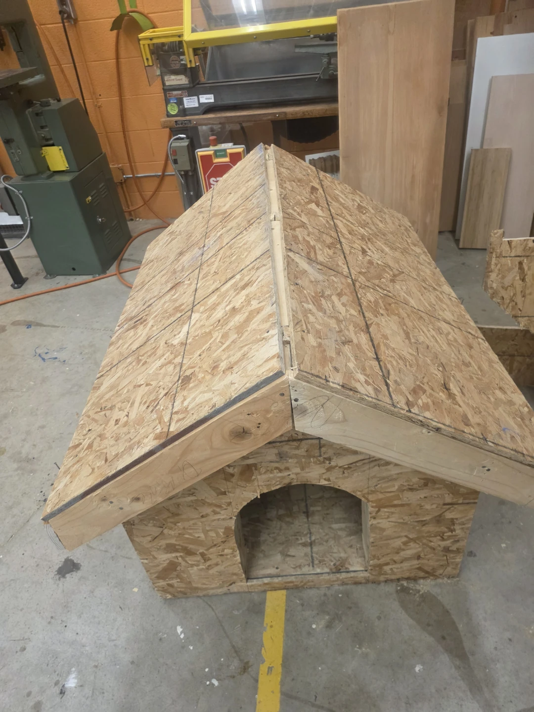 Custom Built Wooden Dog House with Shingled Roof - photo 2