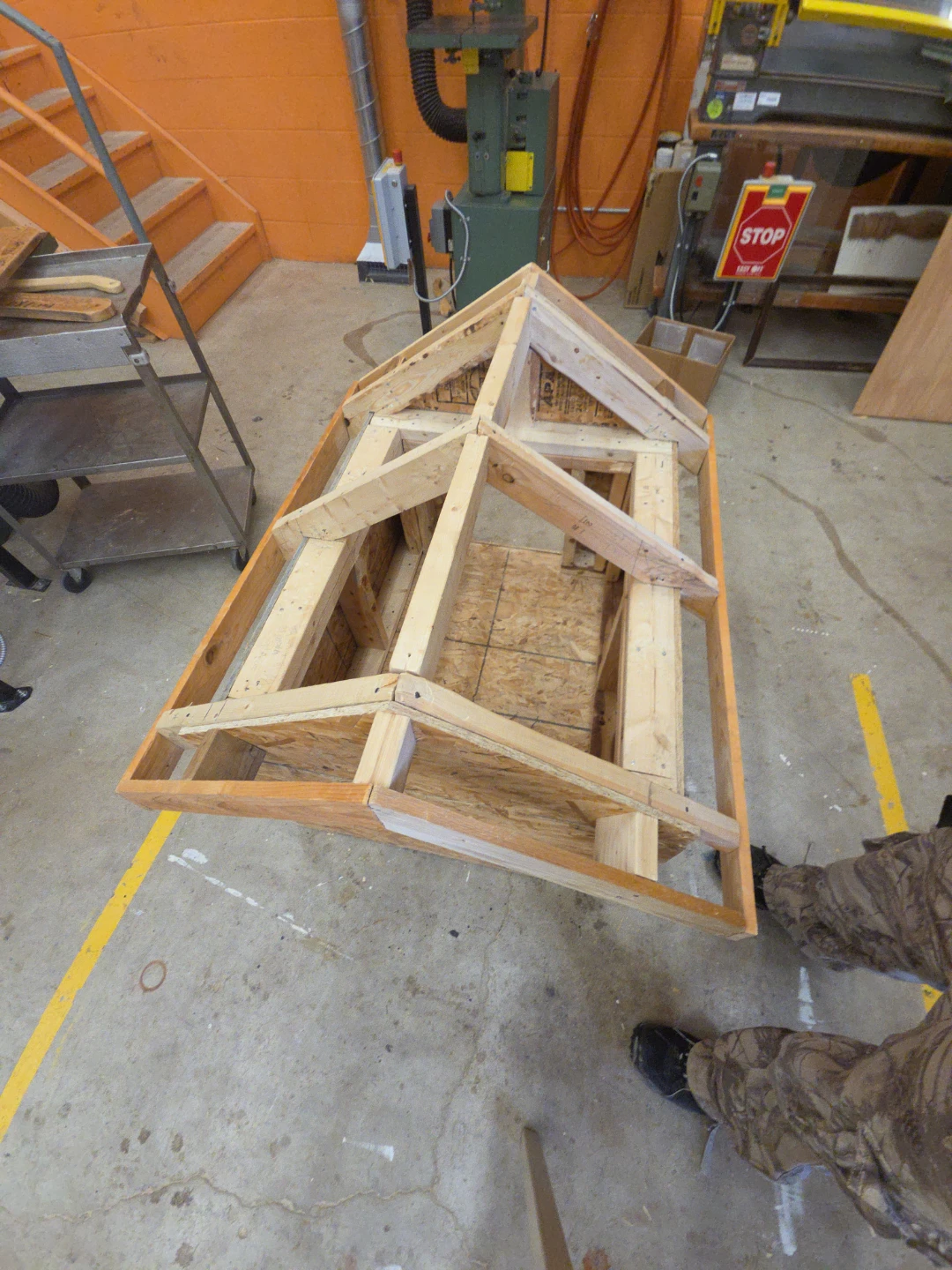 Custom Built Wooden Dog House with Shingled Roof - photo 3