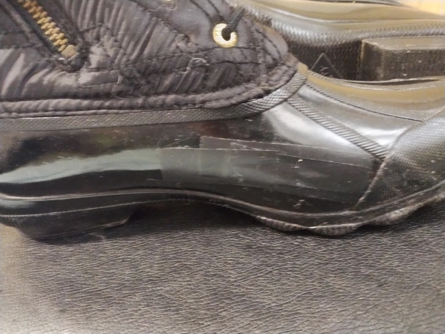 Sperry Black Quilted Duck rain spring winter Boots - photo 5