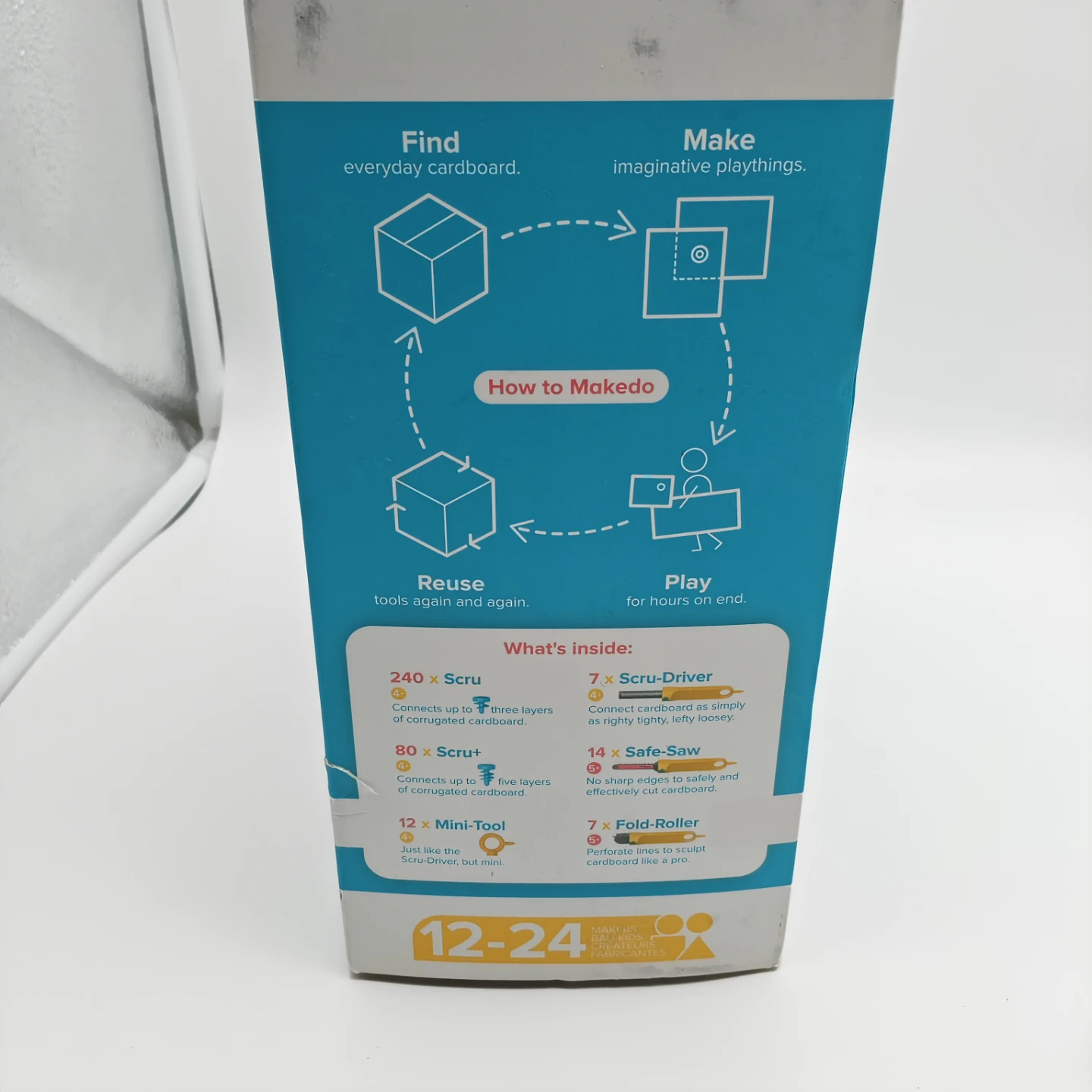 360pcs Makedo Invent Kit for Cardboard Creations - photo 4