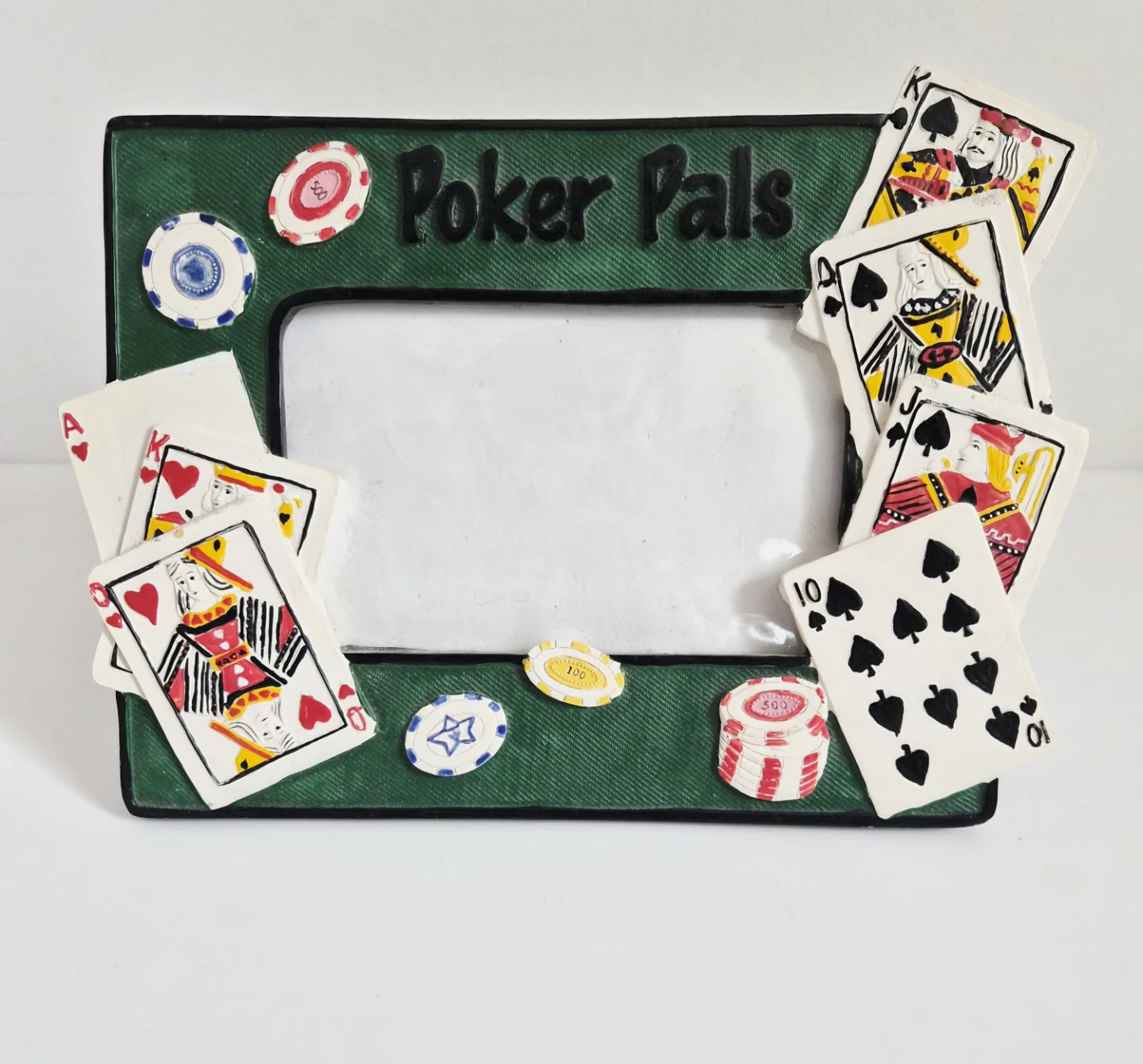 🥰 Poker Pals Picture Frame with Playing Cards and Chips