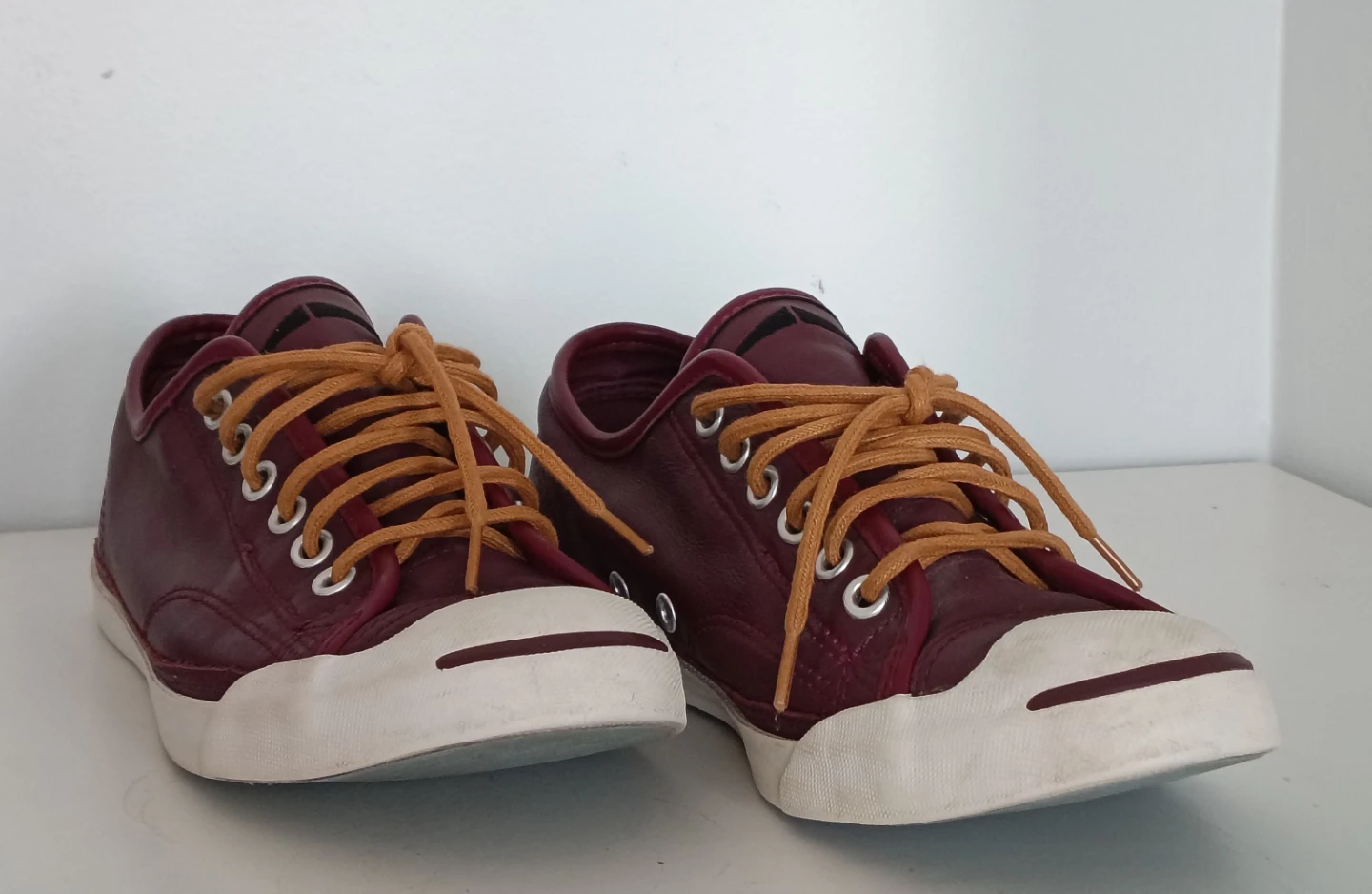 Converse Jack Purcell Leather – Wine Red – Men’s 5.5 – Clean
