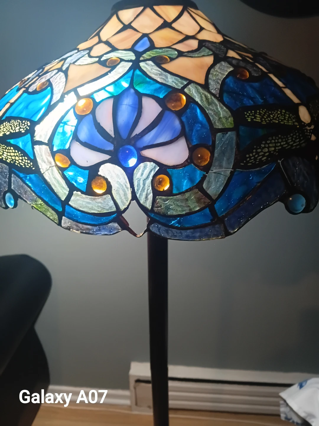 Tiffany Style Stained Glass Floor Lamp - photo 2