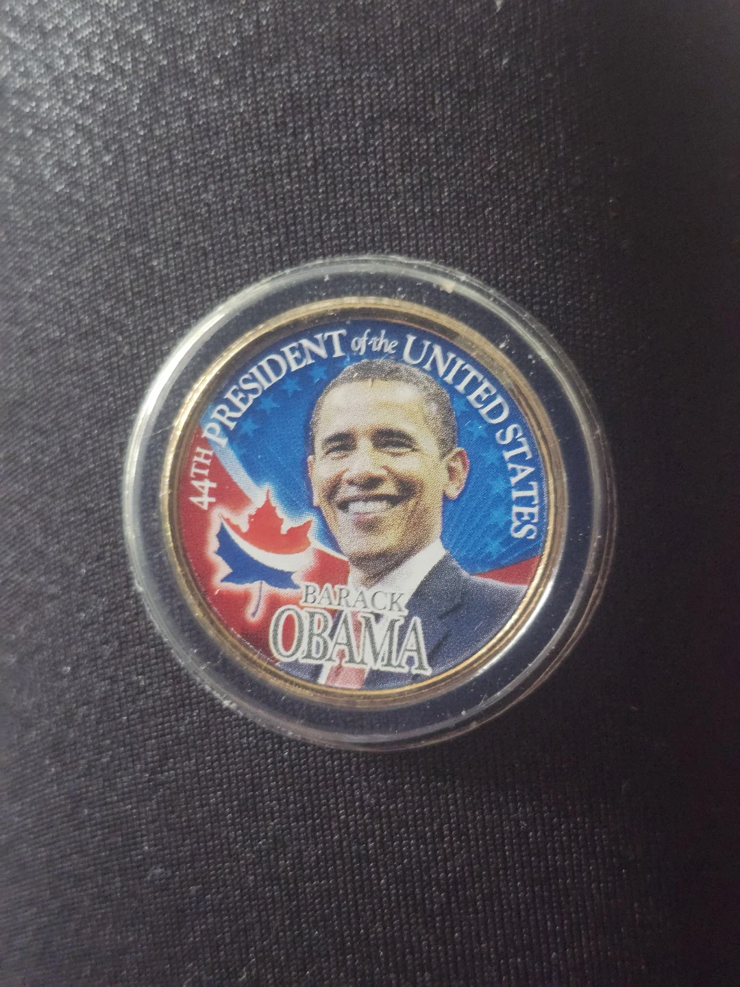 Barack Obama Canadian-American Gold Commemorative Medallion - photo 2