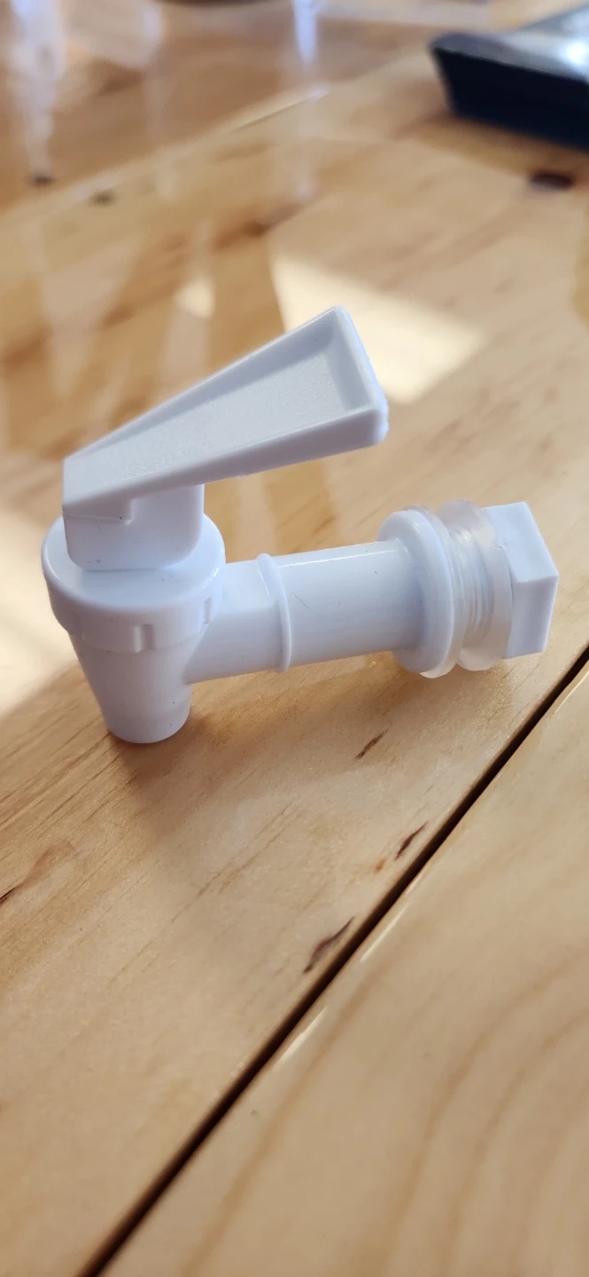 White Plastic Water Dispenser Spigot