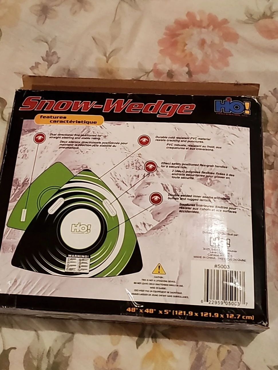 Brand new. HO! Snow-Wedge 48" Inflatable Snow Tube - photo 3
