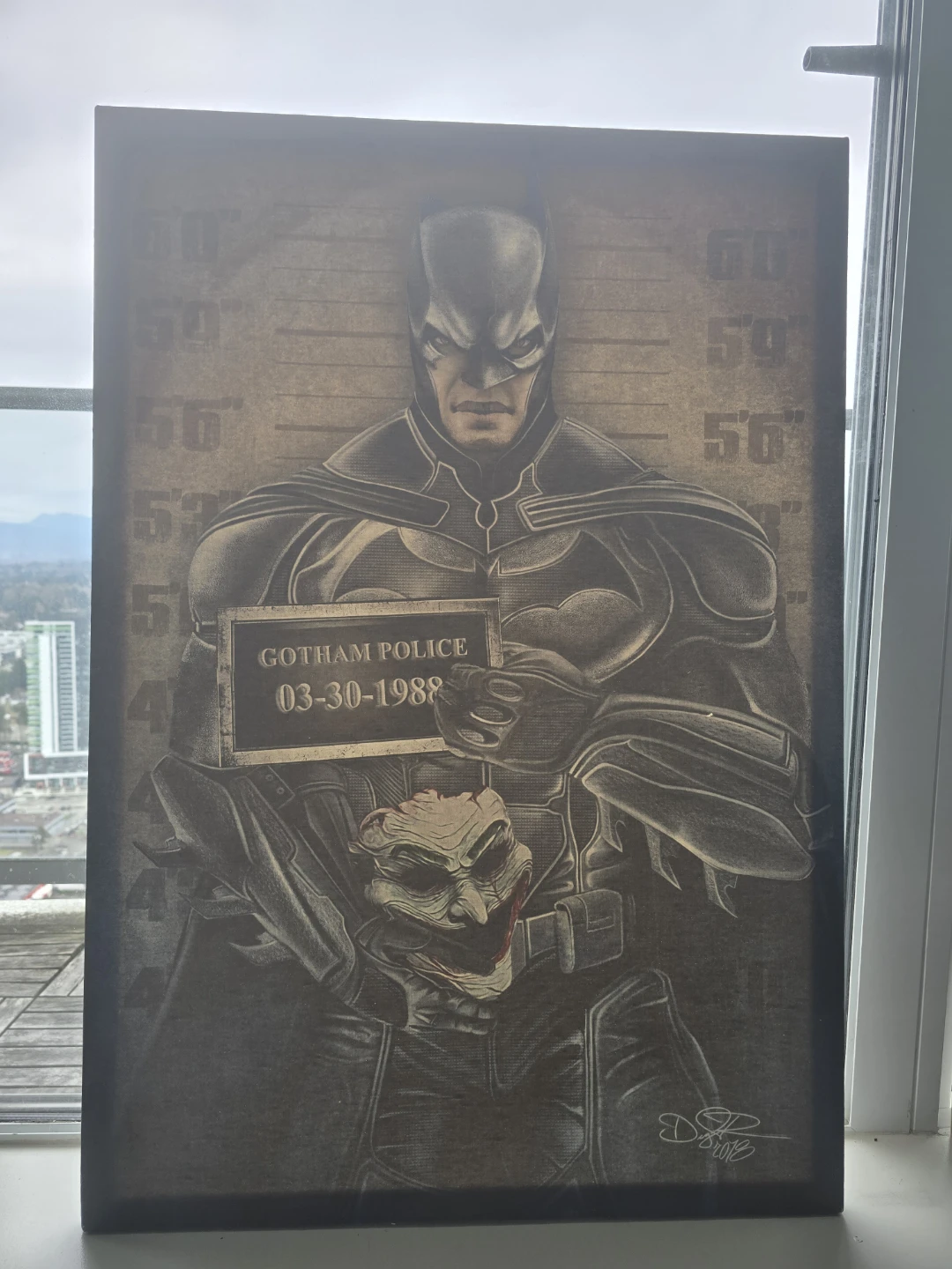 Batman and Joker Wall Art Print