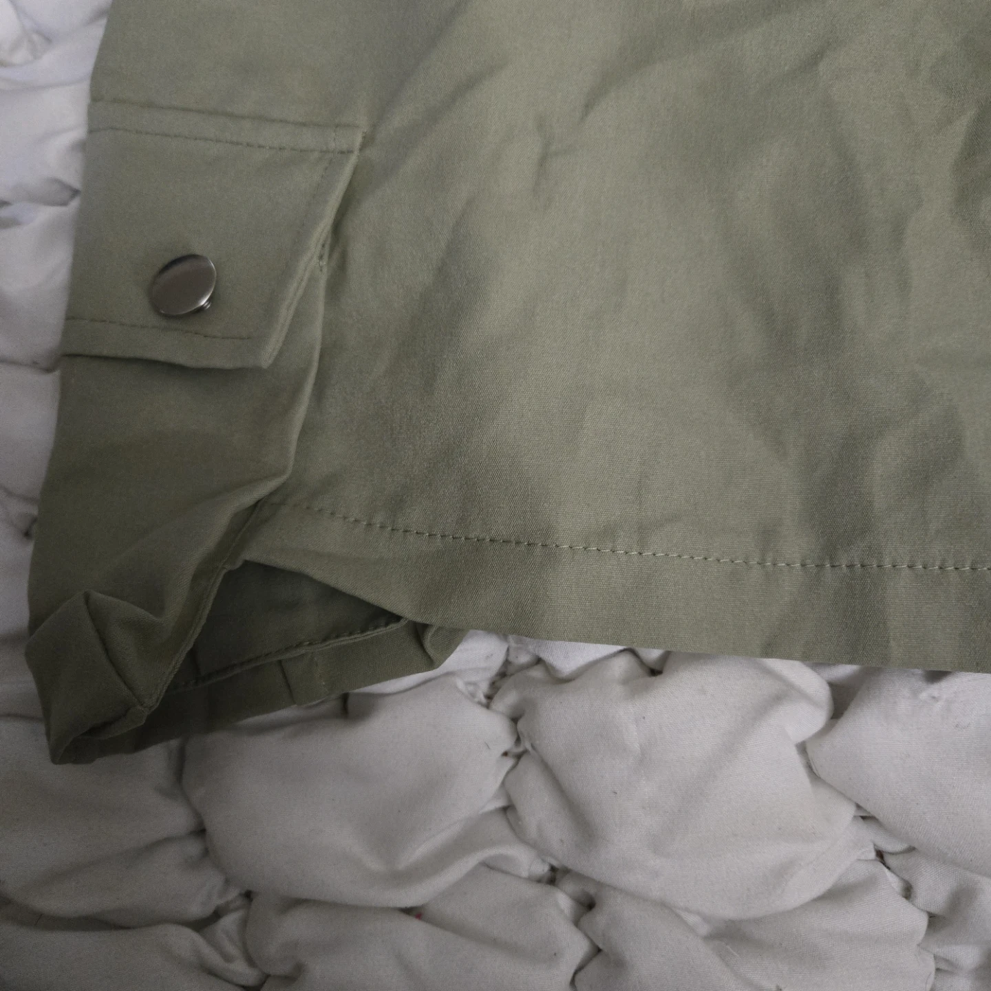 Sage Green Cargo Skirt - photo 2