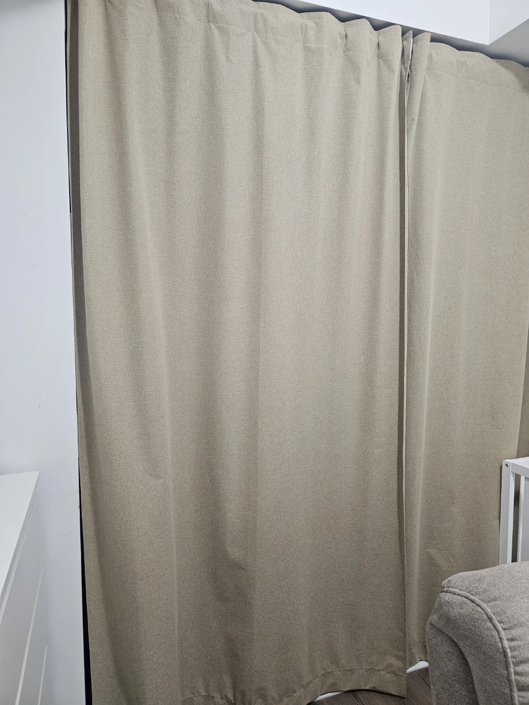 Light Beige/Brown Blackout Curtains (2 pieces)