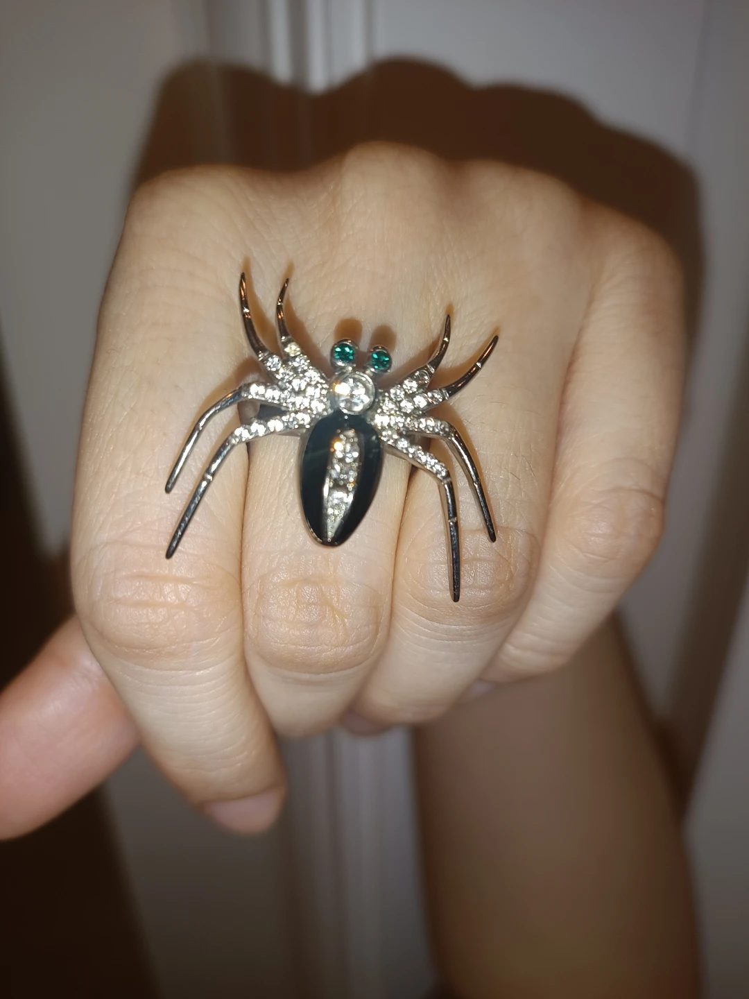 Sparkly Spider Ring، Stainless Steel with 316 stamp. Size 7 & 8 - photo 2