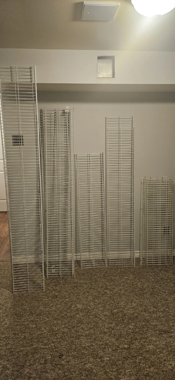 White Wire Shelving Units