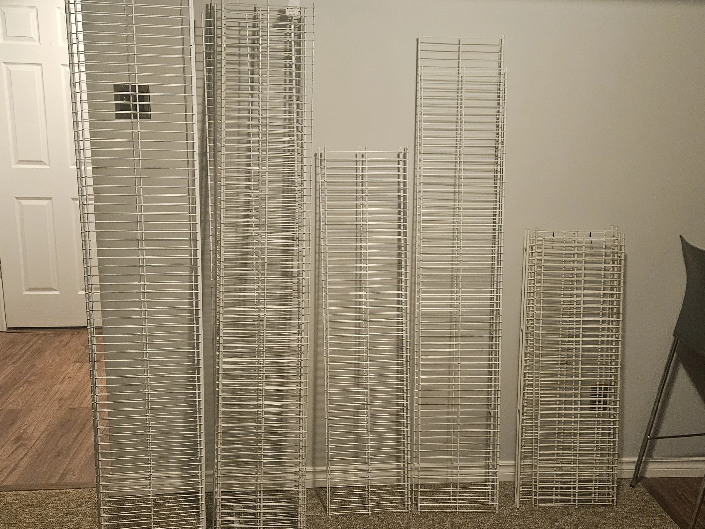 White Wire Shelving Units - photo 2