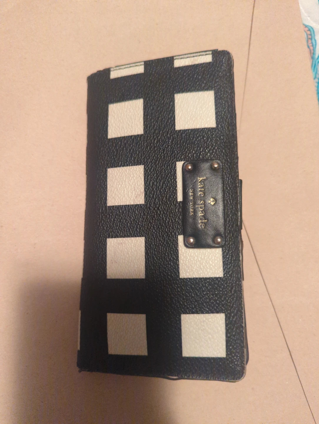 Kate Spade Wallet - Black and White Checkered