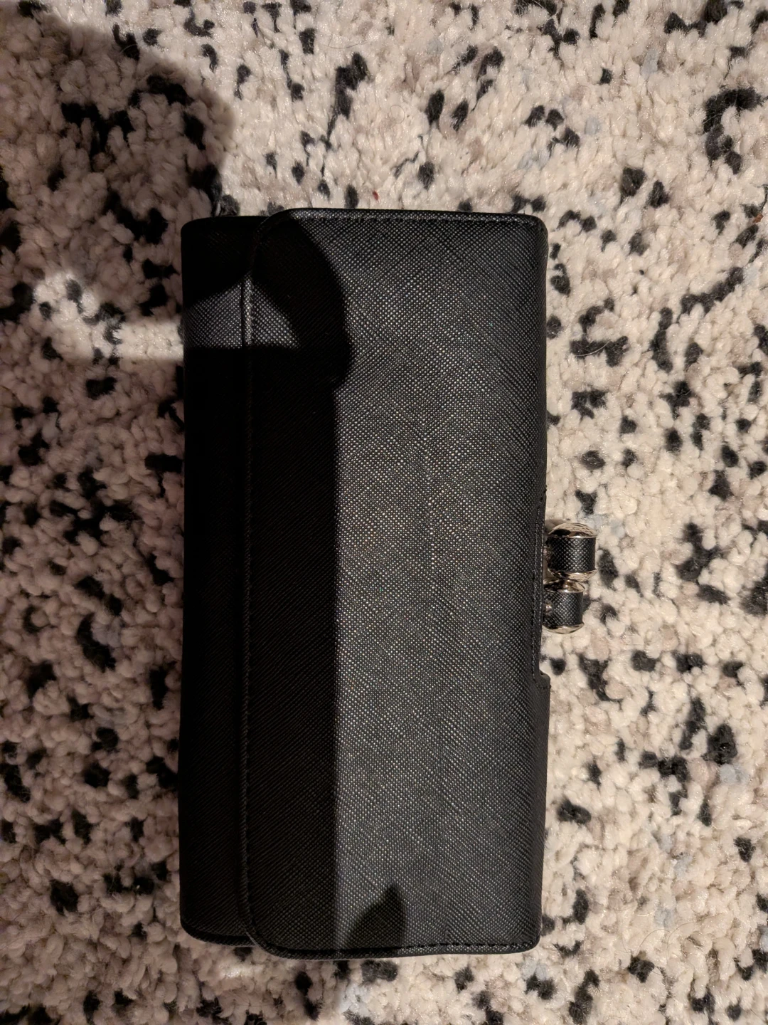 Black Bifold Wallet with ID Window
