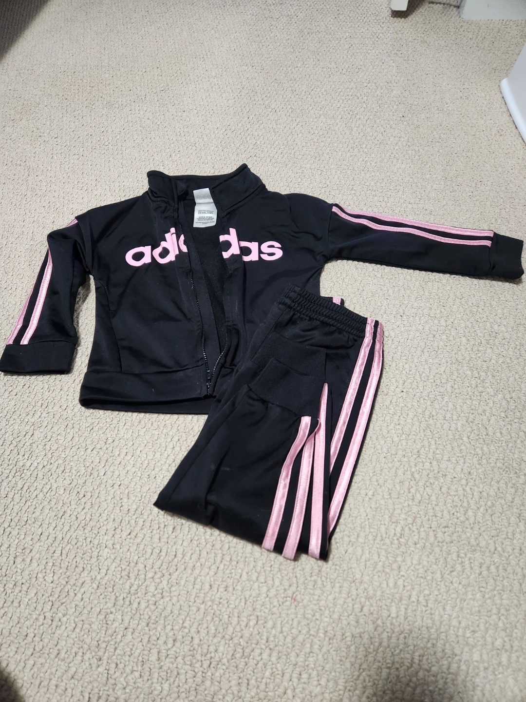 Toddler Girl 3t Adidas Tracksuit Set 🏆 - photo 2