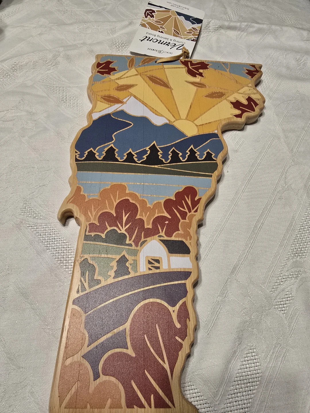 Totally Bamboo Vermont State Shaped Cutting Board