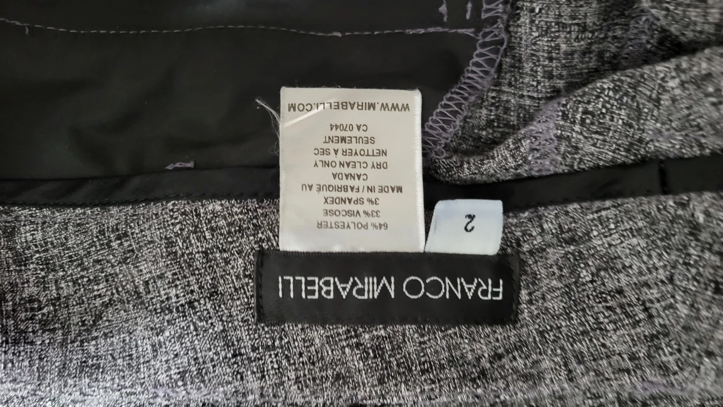 Franco Mirabelli Grey Textured Trousers - photo 3