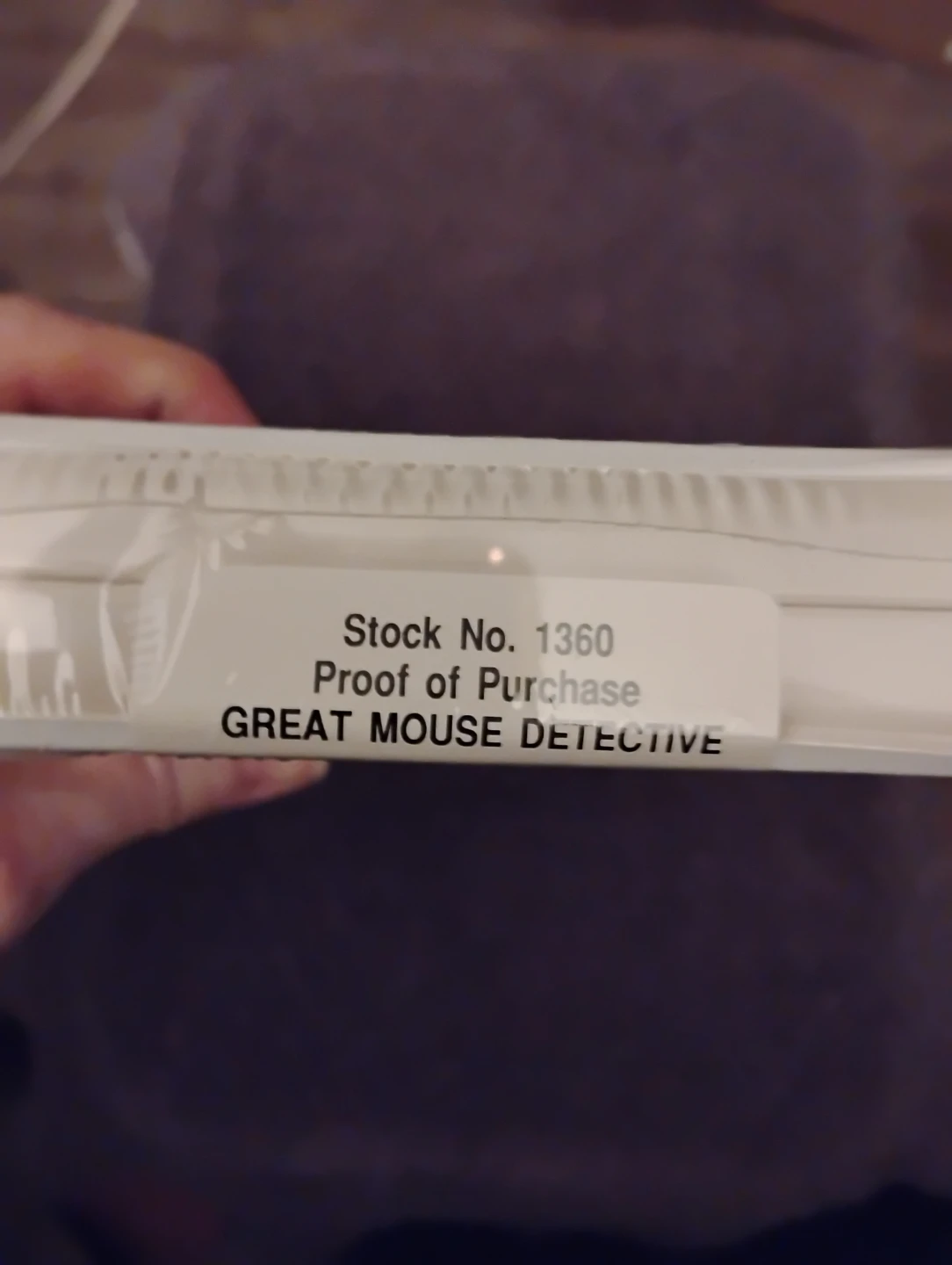 VINTAGE!! DISNEY'S THE GREAT MOUSE DETECTIVE , 1992 RELEASE - photo 3