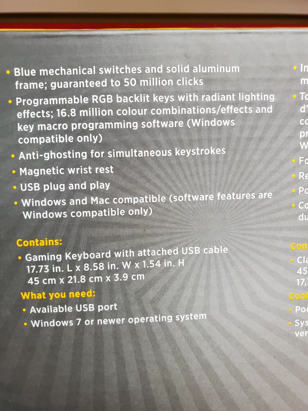 blackweb Wired RGB Mechanical Gaming Keyboard Back Light - photo 4