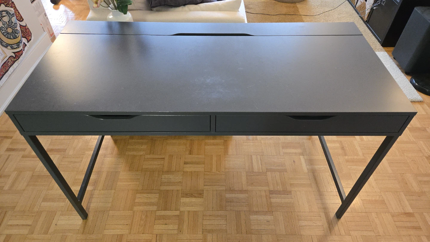 FREE Desk - Ikea Alex desk, dark grey, great condition