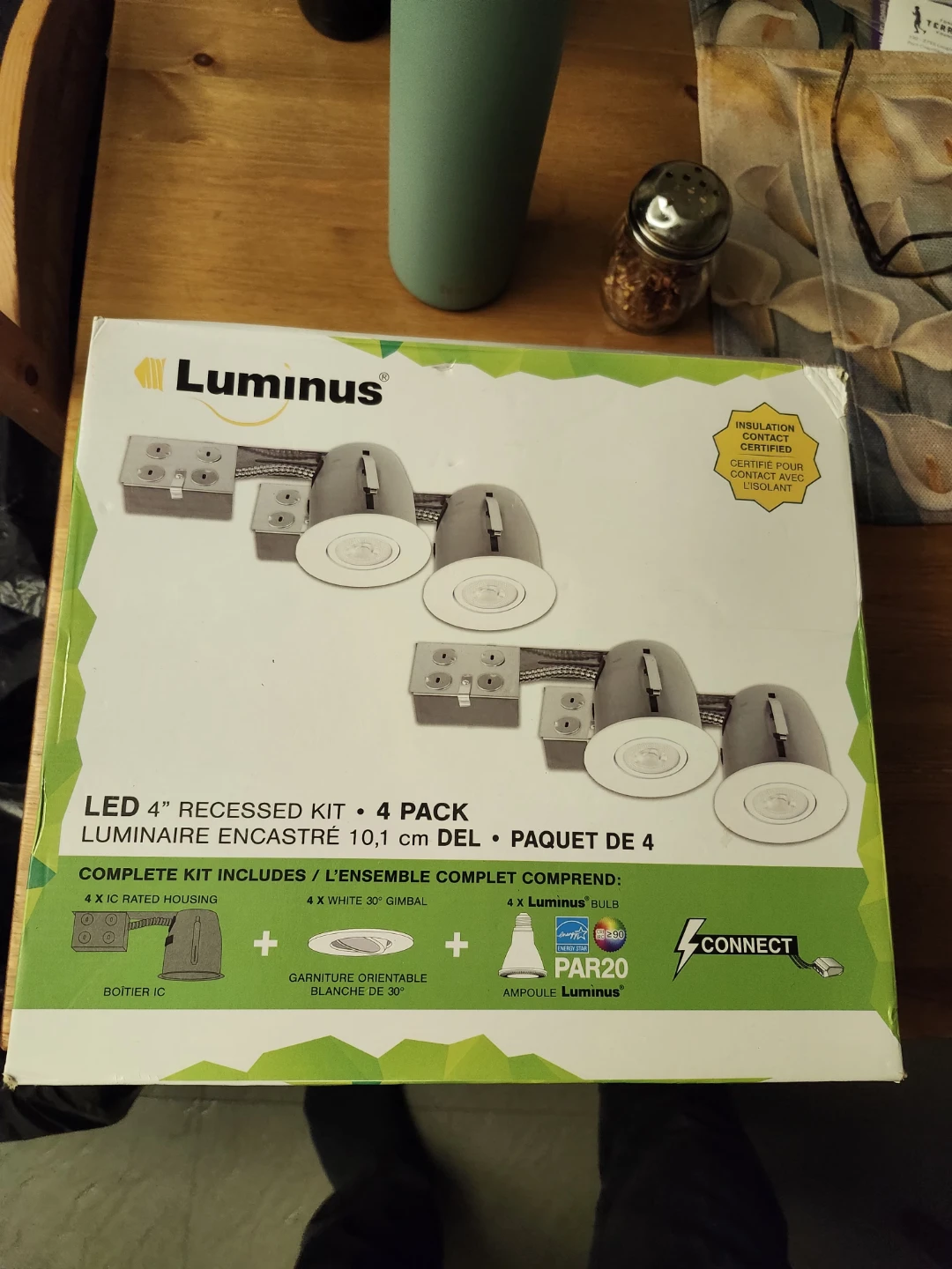 Luminus 6-pack 4-inch LED Recessed Lighting Kits