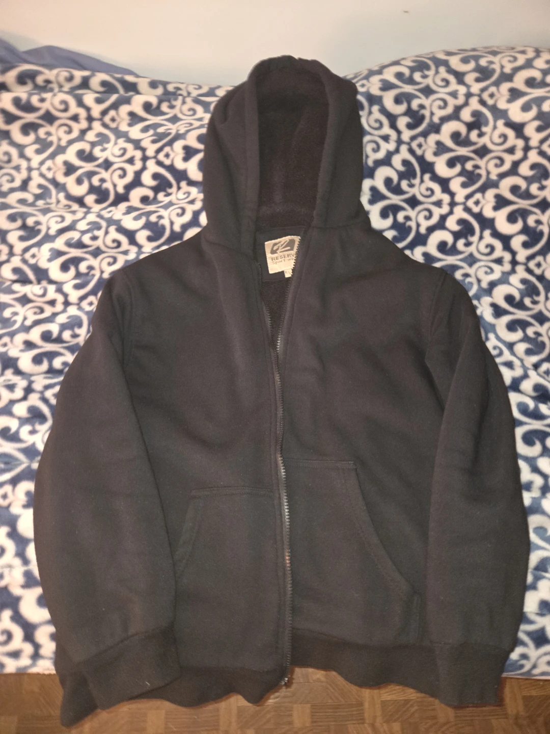 Reserve Black Zip-Up Hoodie - photo 2
