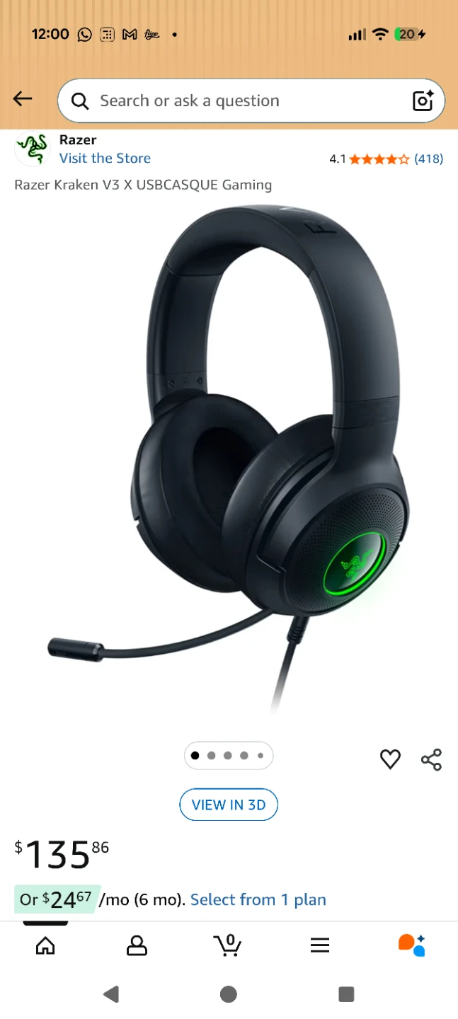 New Razer Kraken V3 X Wired USB Gaming Headset - photo 4