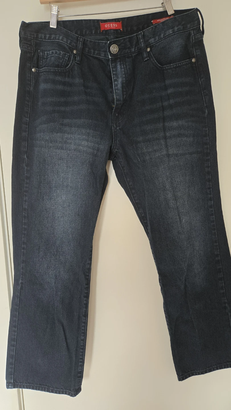 Guess Regular Straight Fit Dark Wash Jeans