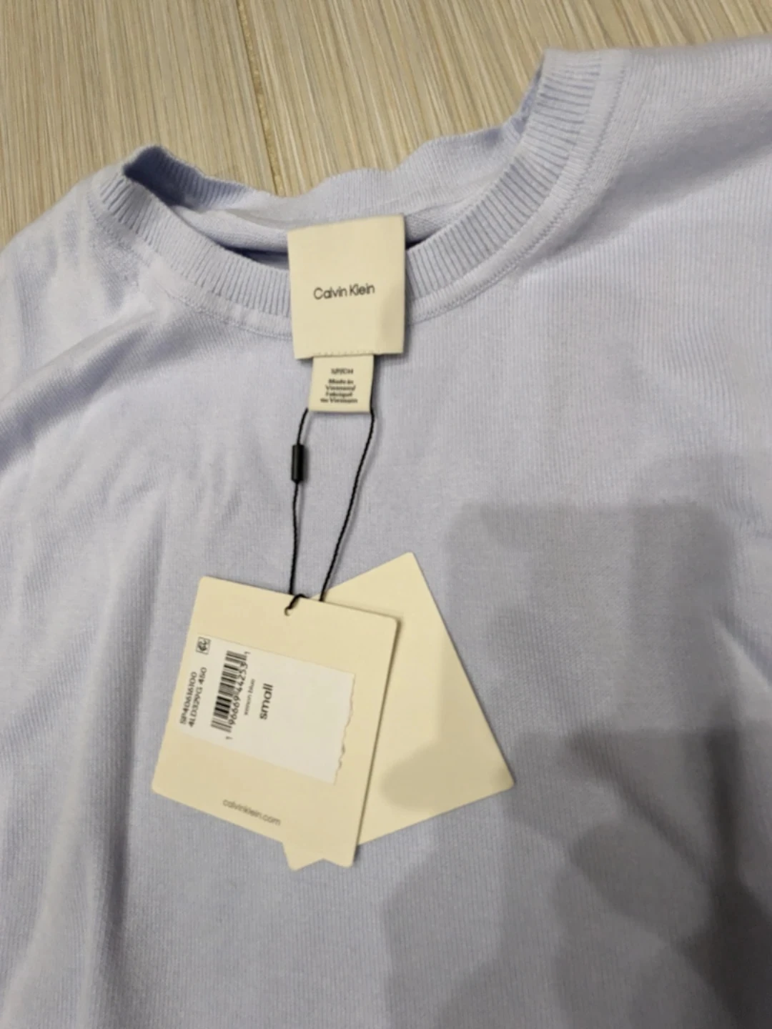 🏆Calvin Klein Men's Light Blue Crewneck Sweater - Size Small