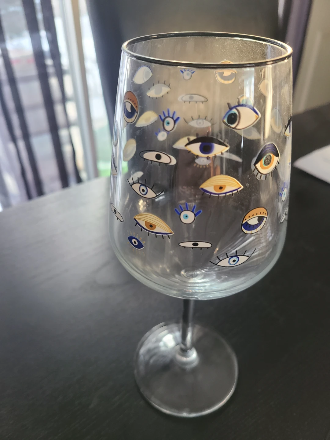 Set of 8 Eye-Decorated Wine Glasses - photo 2