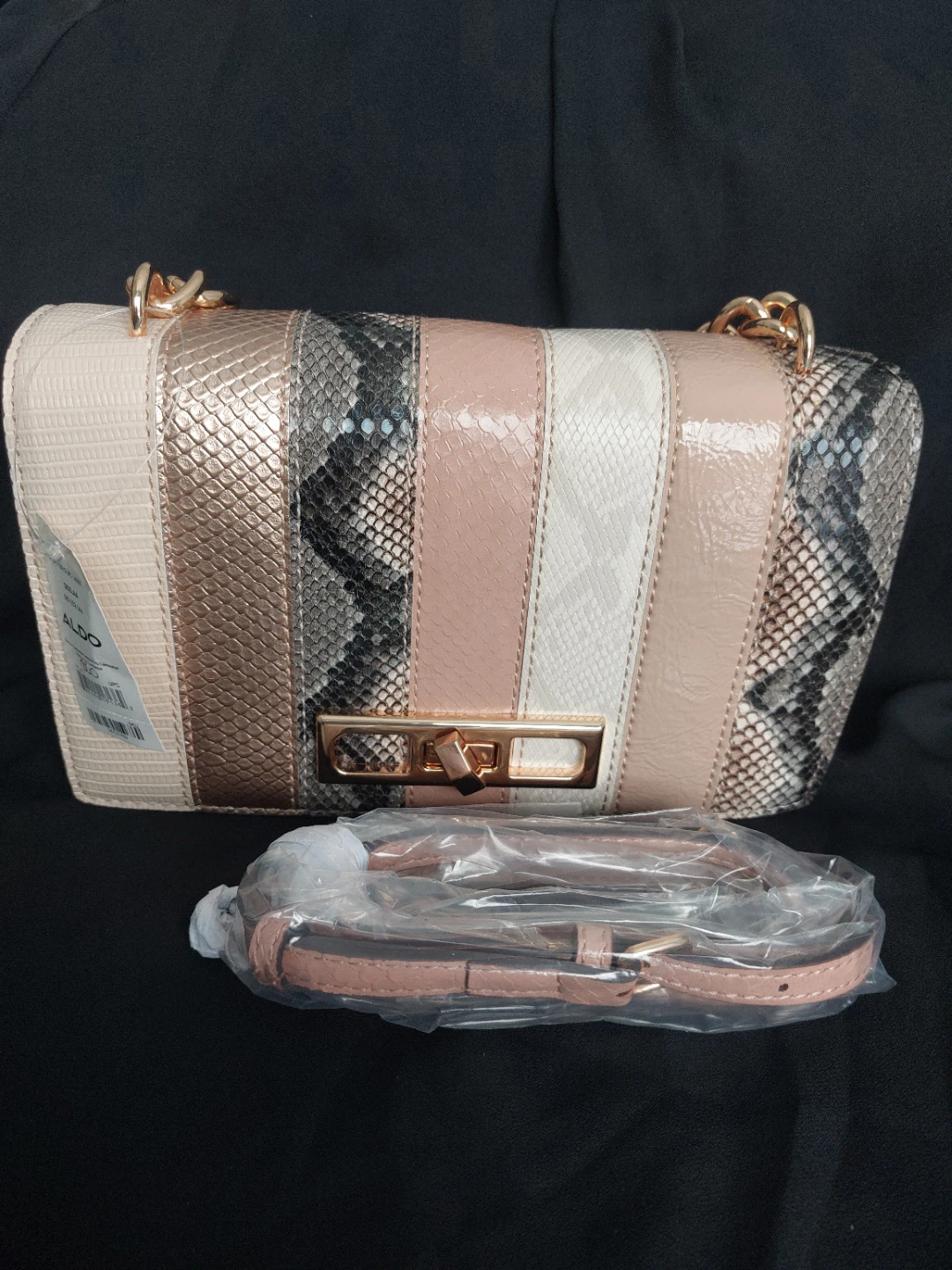 ALDO Women's Striped Chain Shoulder Bag - photo 3