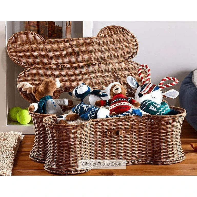 Wicker Storage Biscuit Shaped with Lid🏆