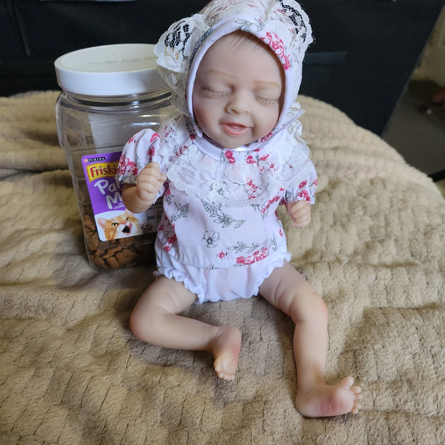 Reborn Baby Doll with Floral Outfit - photo 2