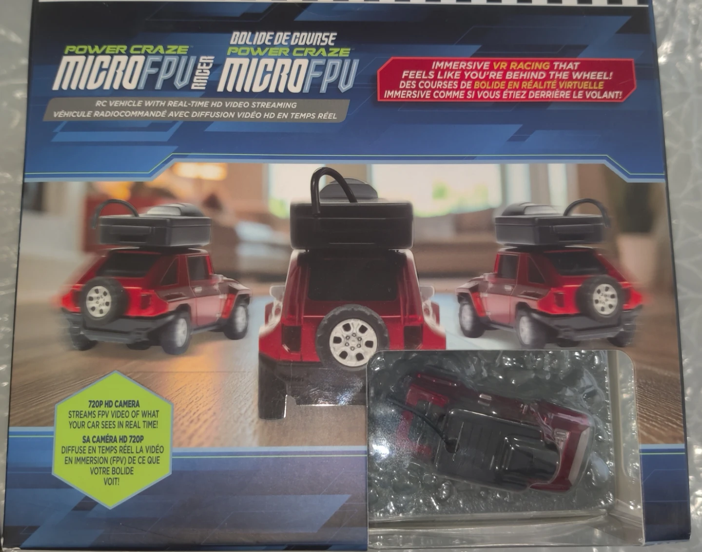 Power Craze Micro FPV RC Racer with VR Goggles and Race Track