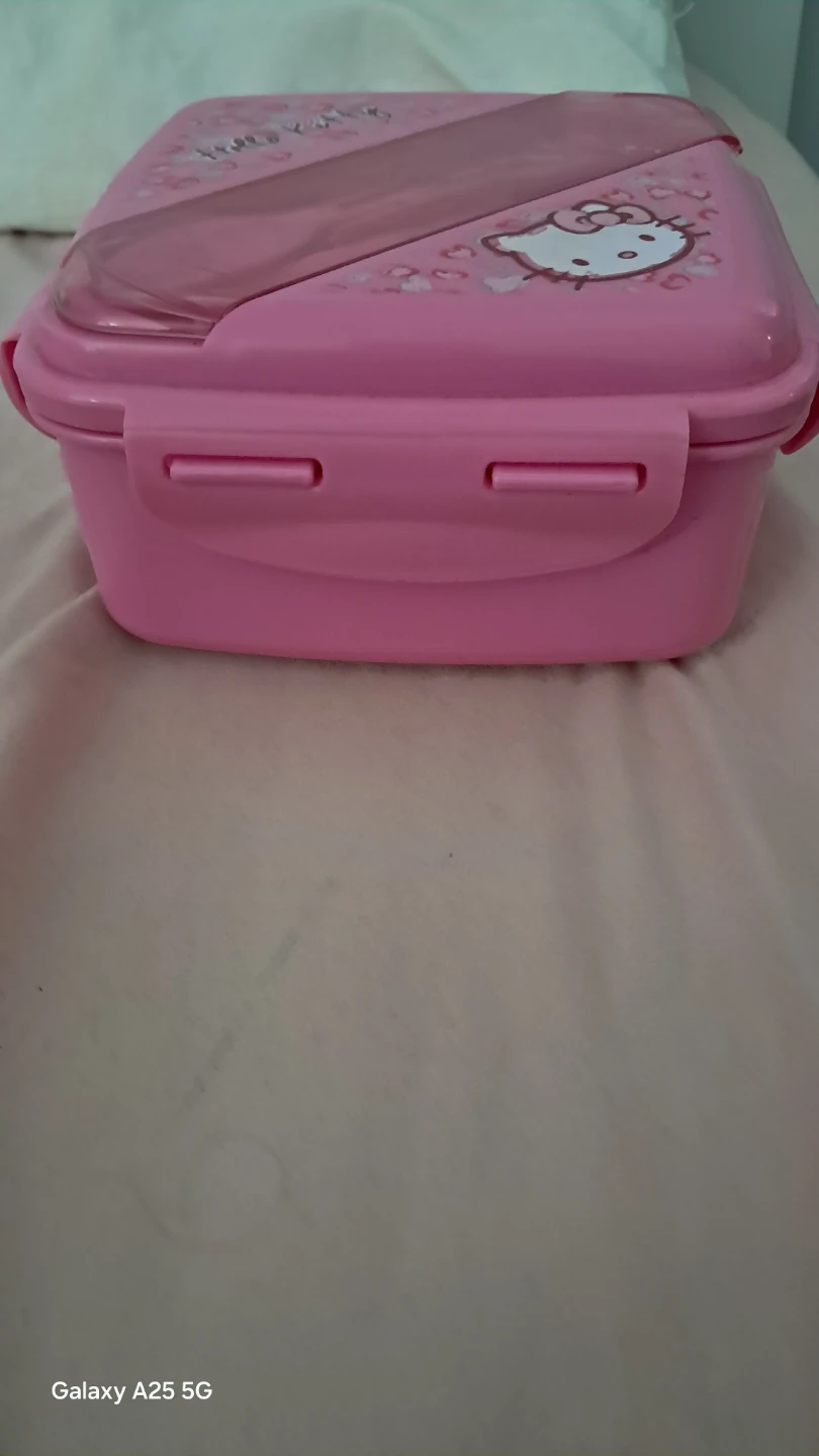 Hello Kitty Pink Lunch Box with Cutlery - photo 5