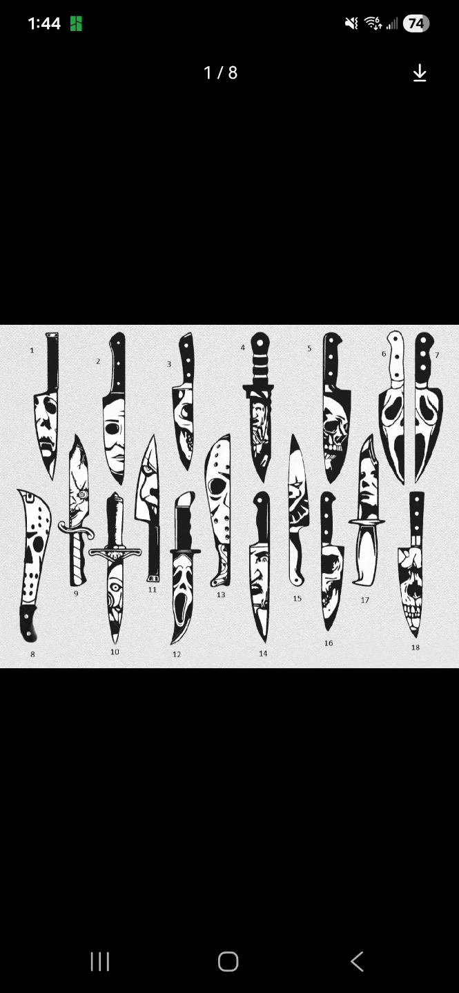Horror Movie Character Knife Set - 18 Designs